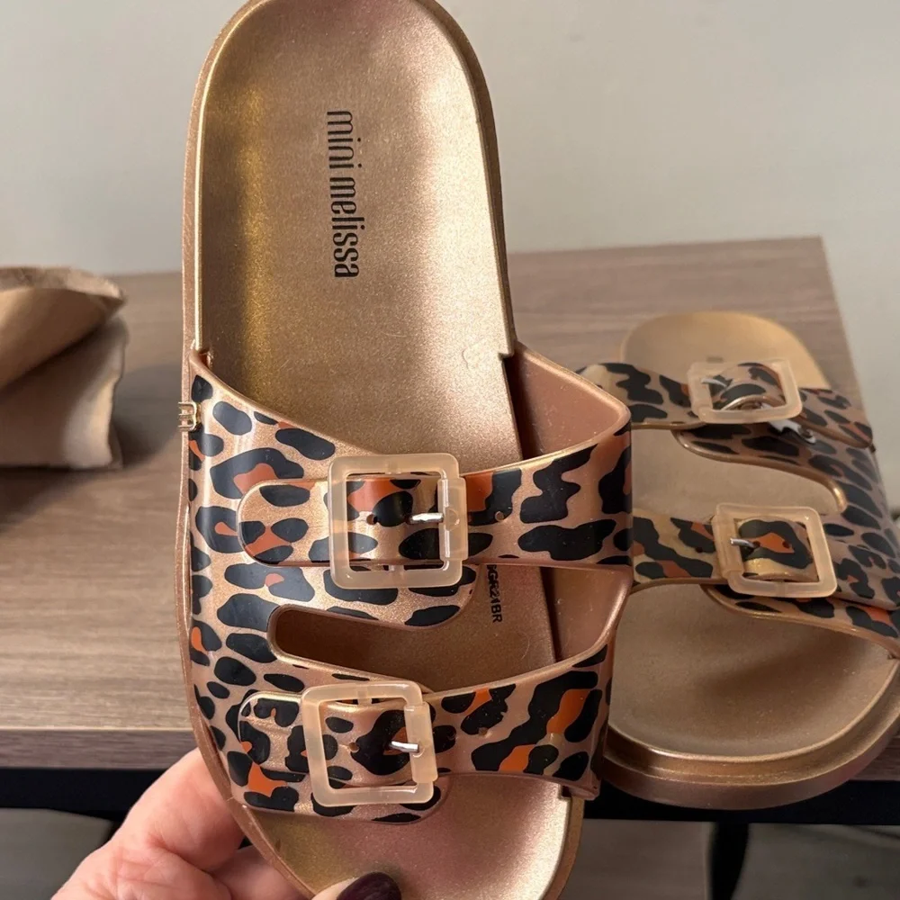 Mini Melissa Kids Sandals in Pink and Light Blue